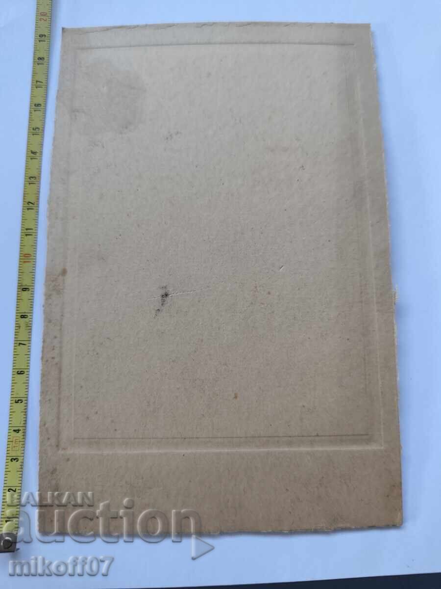 Φωτογραφία από χαρτόνι, φωτογραφία του Τσάρου αξιωματικού Καραστογιάνωφ, Σόφια με τιμή € 10.00 | 19.56 BGN