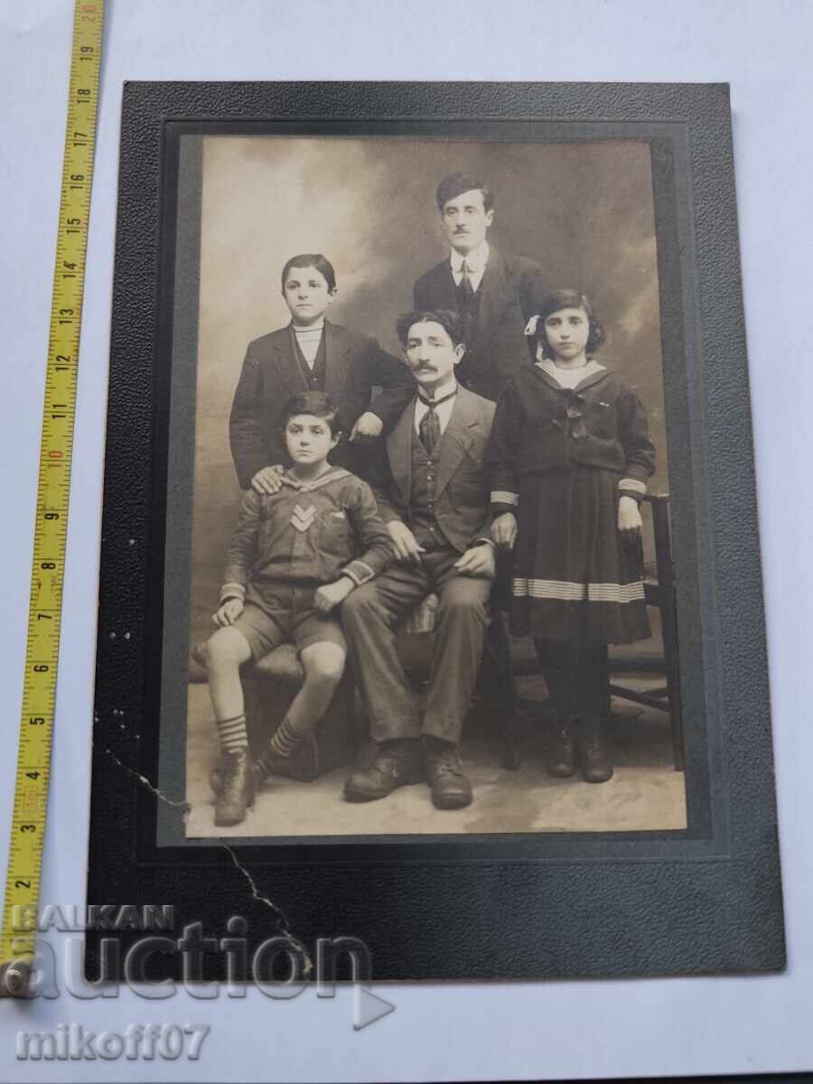 Снимка картон фотография Фамилия