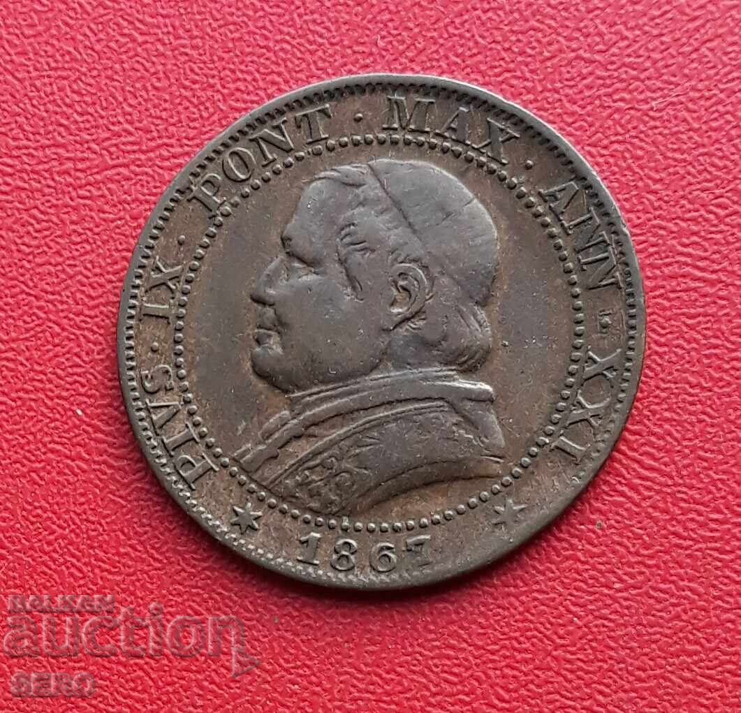 Vatican - 1 Soldo / 5 Centesimi / 1867 with price € 10.50 | 20.54 BGN