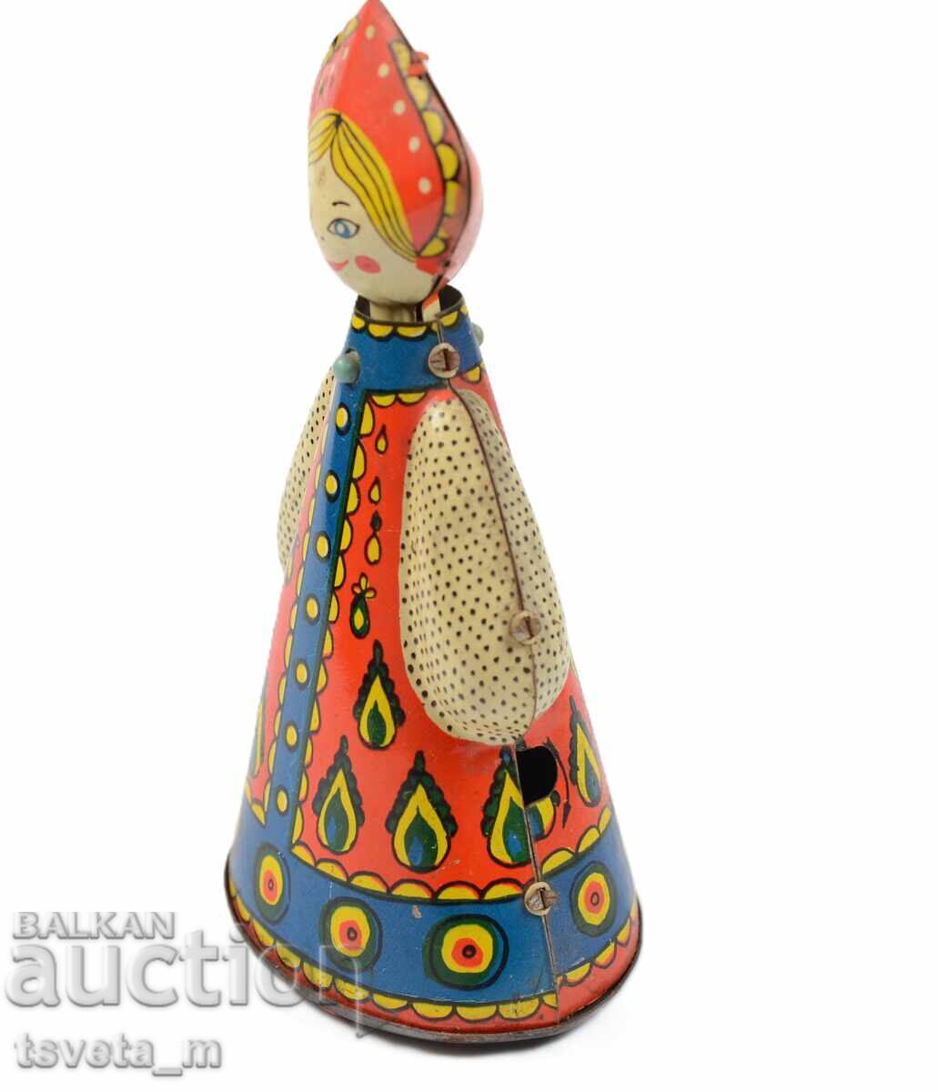 Metal / tin doll with winding mechanism USSR children's toys with price € 5.00 | 9.78 BGN