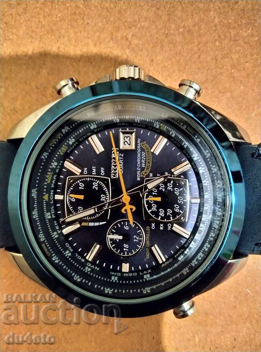 Ανδρικό Ρολόι Χειρός Citizen Blue Angels World Chronograph με τιμή € 57.00 | 111.48 BGN Ανδρικό Ρολόι Χειρός Citizen Blue Angels World Chronograph με τιμή € 57.00 | 111.48 BGN