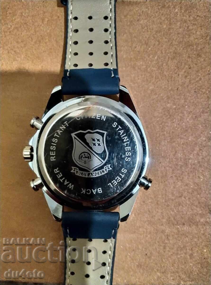 Δημοπρασία Ανδρικό Ρολόι Χειρός Citizen Blue Angels World Chronograph Δημοπρασία Ανδρικό Ρολόι Χειρός Citizen Blue Angels World Chronograph