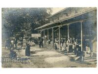 Trandafiri roz, costum Papazoglu, bit, etnografie, carte poștală