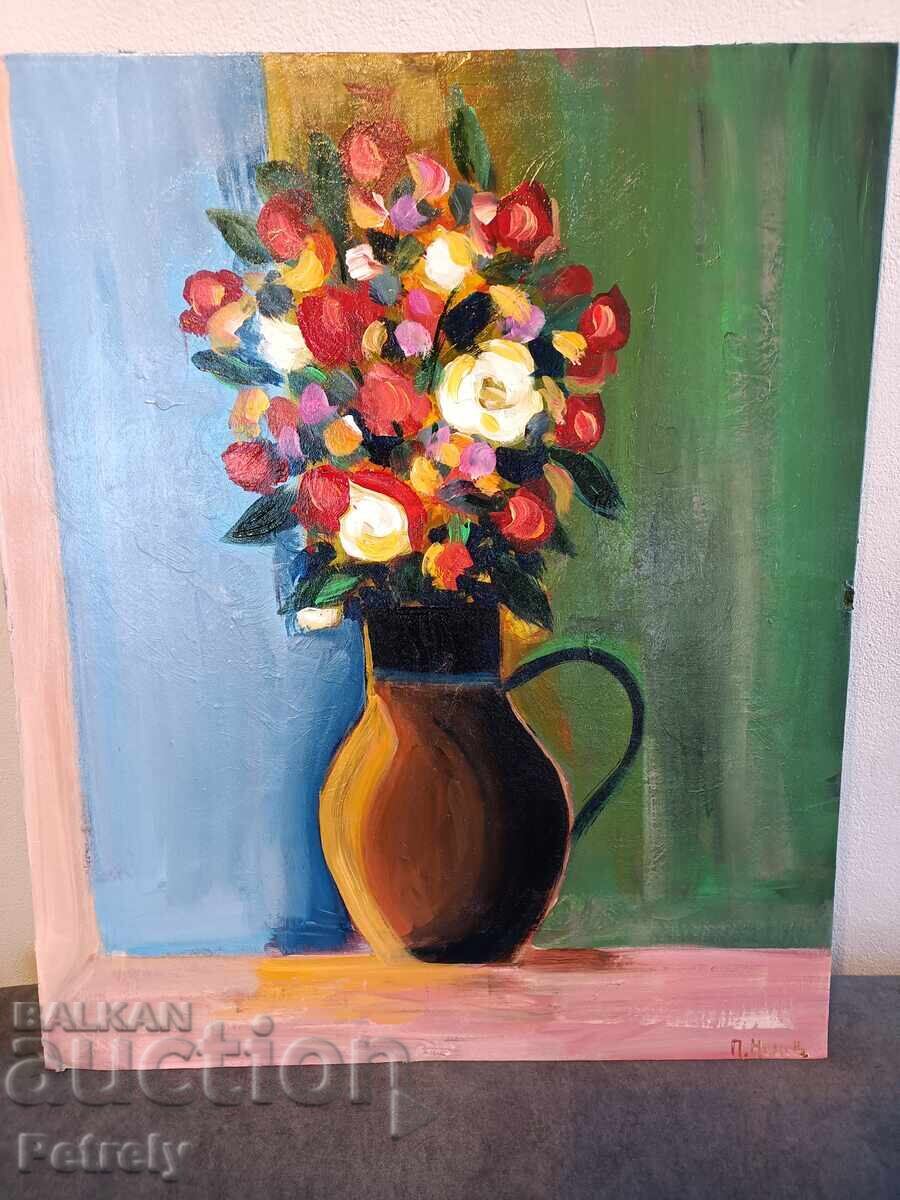 Large oil painting with price € 100.00 | 195.58 BGN