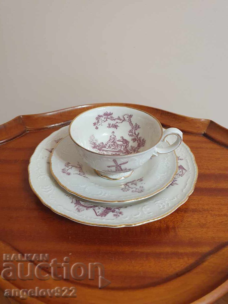 Баварски порцеланов сервиз за кафе Zeh Scherzer с цена € 0.01 | 0.02 лв.