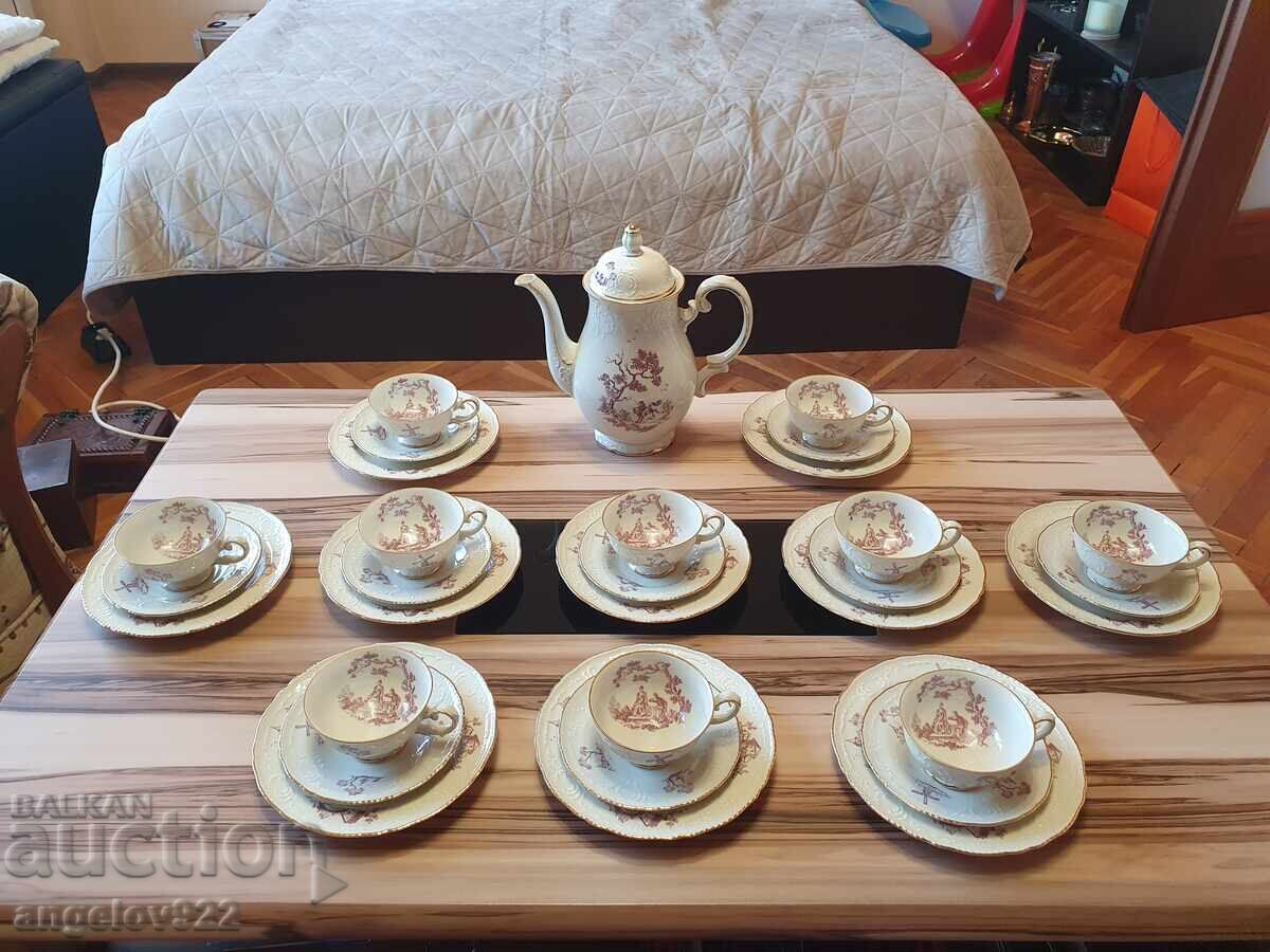 Баварски порцеланов сервиз за кафе Zeh Scherzer