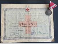 6307 Βασίλειο της Βουλγαρίας μετάλλιο και δίπλωμα Για Ευγνωμοσύνη ΕΕΣ