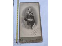 Снимка картон фотография Княжески офицер Марков и Черкезов