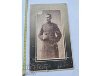 Φωτογραφία από χαρτόνι, φωτογραφία του Τσάρου αξιωματικού Σ. Ποπόφ, Σόφια