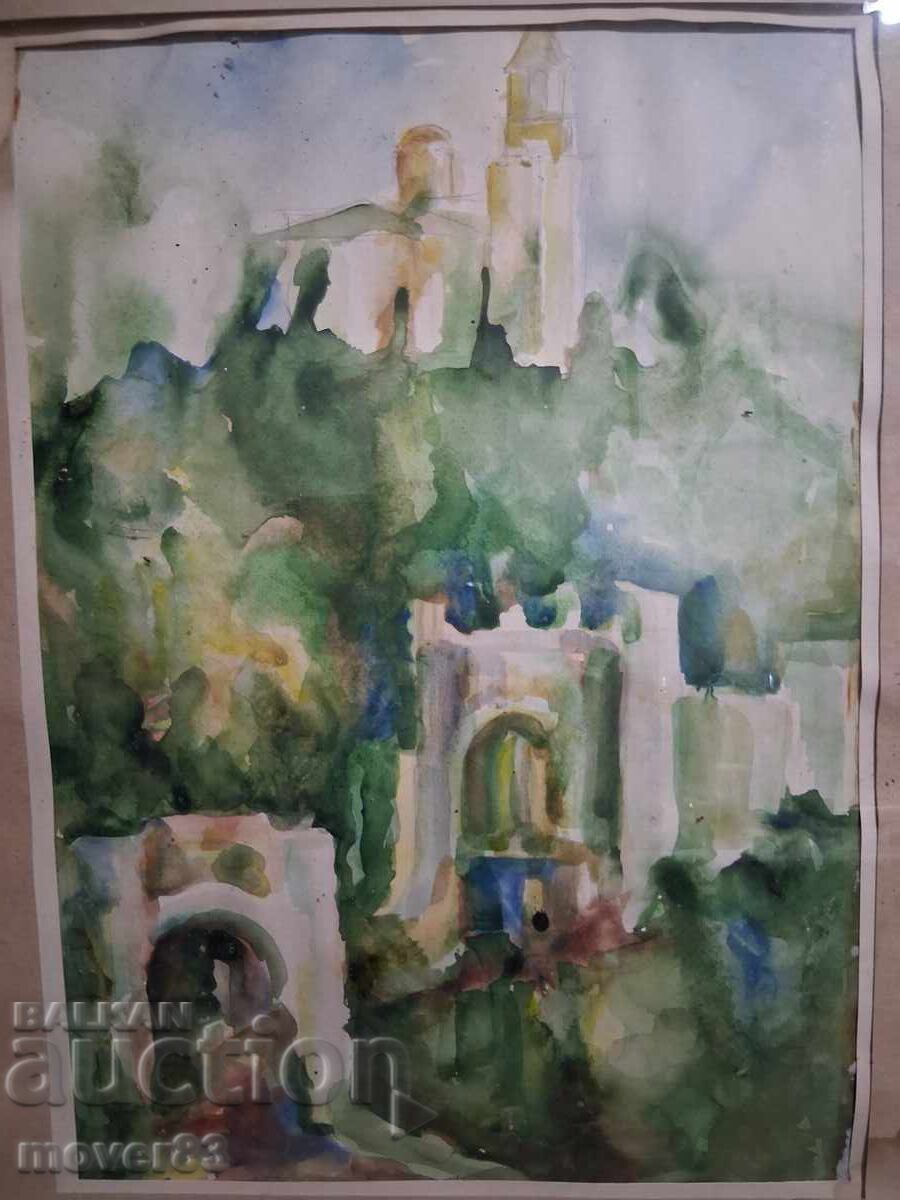 Картина акварел. Снежана Русева. 90-те години с цена € 21.99 | 43.01 лв. Картина акварел. Снежана Русева. 90-те години с цена € 21.99 | 43.01 лв.