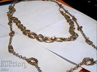 beautiful gold plated necklace