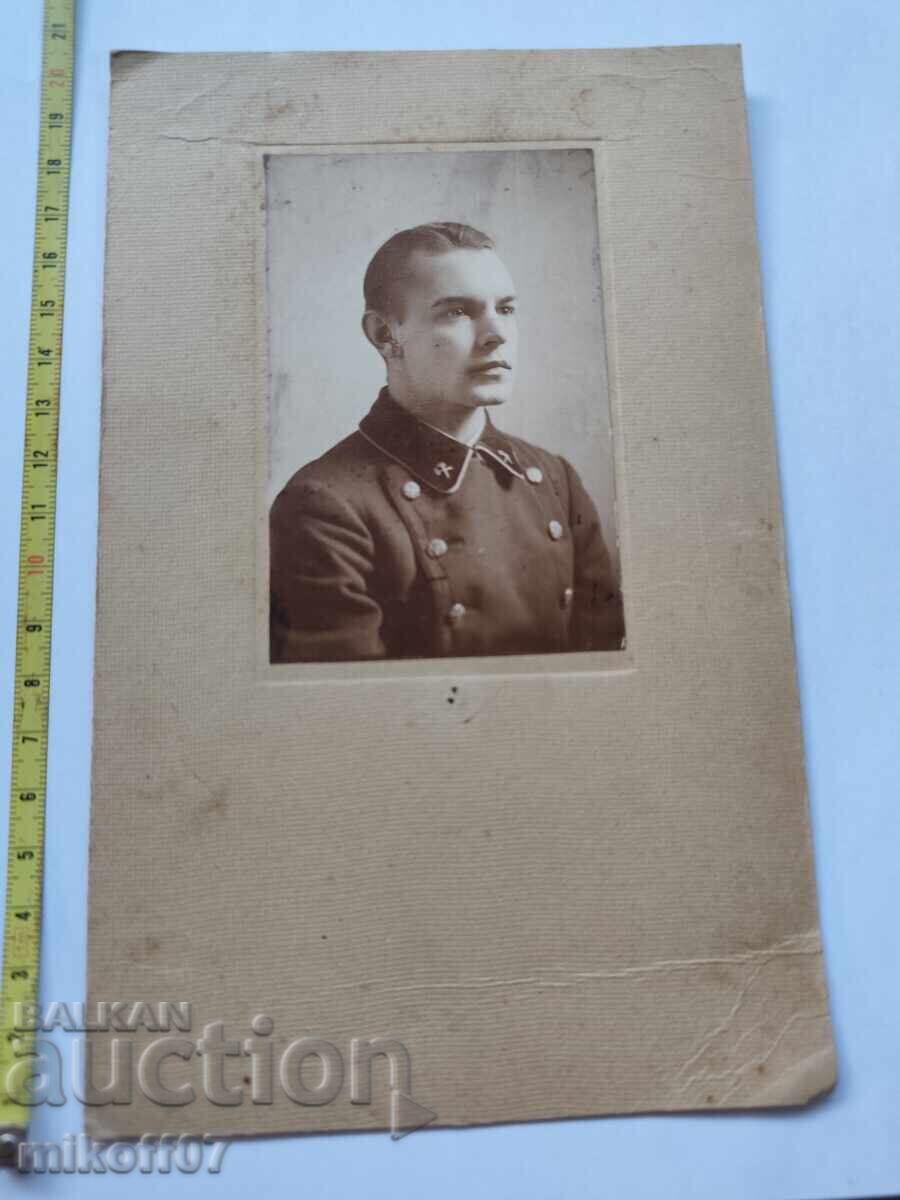 Fotografie carton fotografie Soldat geniu Fotografie carton fotografie Soldat geniu