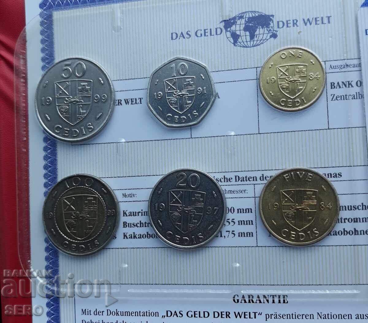 Δημοπρασία Γκάνα ΣΕΤ 1984-1999 από 6 νομίσματα Δημοπρασία Γκάνα ΣΕΤ 1984-1999 από 6 νομίσματα