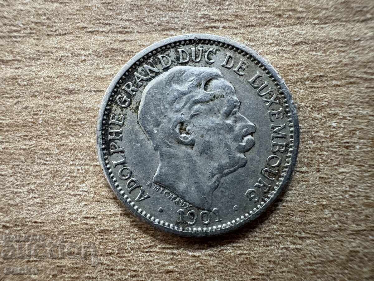 Люксембург - 10 сантима (1901) с цена € 1.45 | 2.84 лв.