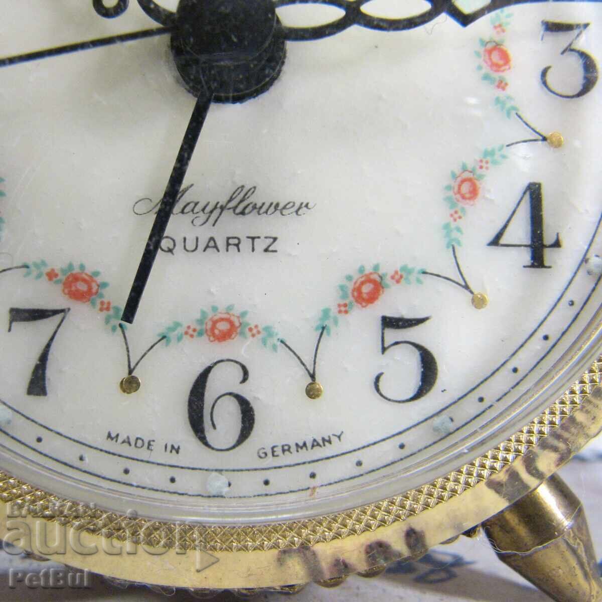 Ceas deșteptător mic, vechi, Ceas de călătorie, WEHRLE Germania - 6 Ceas deșteptător mic, vechi, Ceas de călătorie, WEHRLE Germania - 6