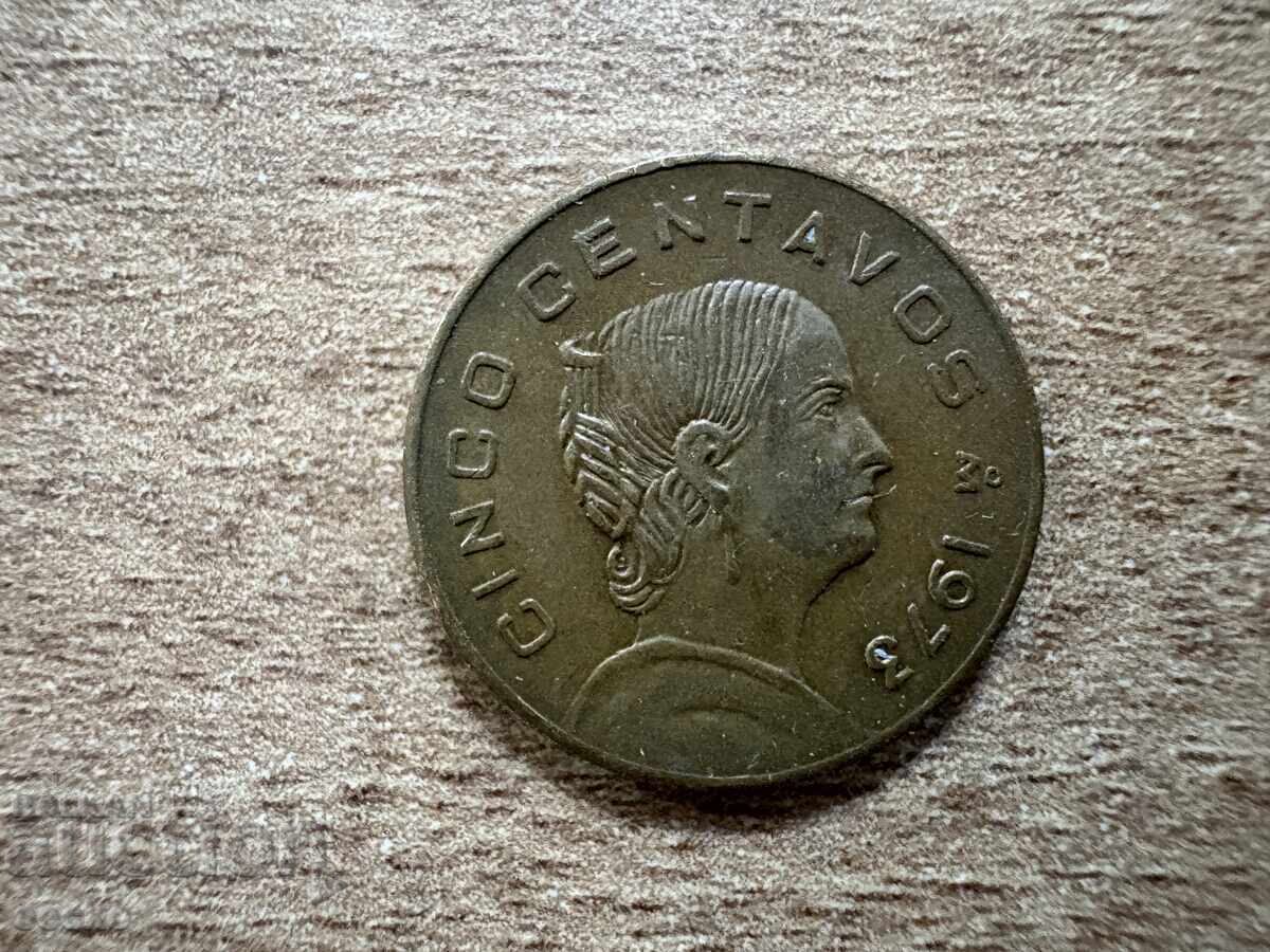 Mexic - 5 centavos (1973) Mexic - 5 centavos (1973)