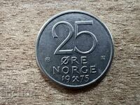 Norvegia - 25 øre (1975)