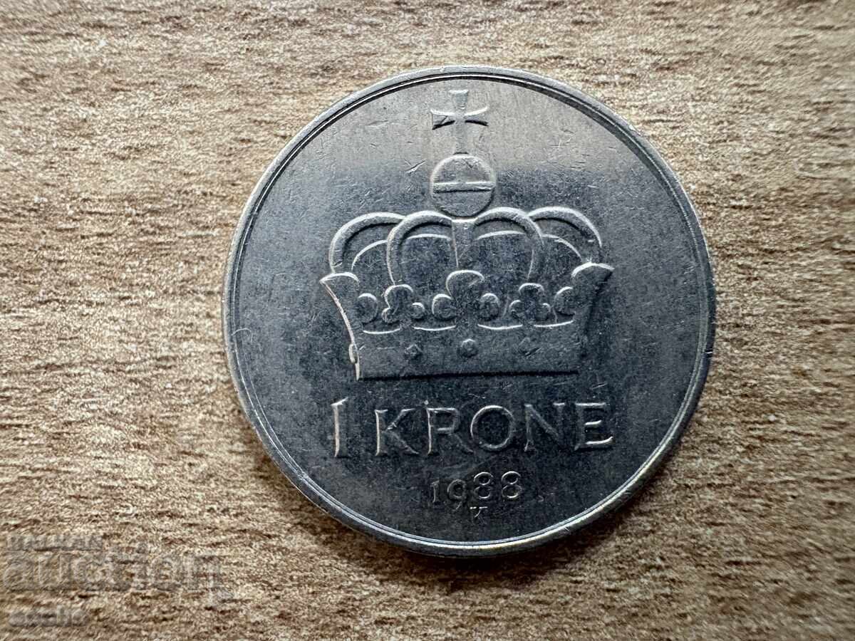 Norway - 1 Krone (1988) Norway - 1 Krone (1988)
