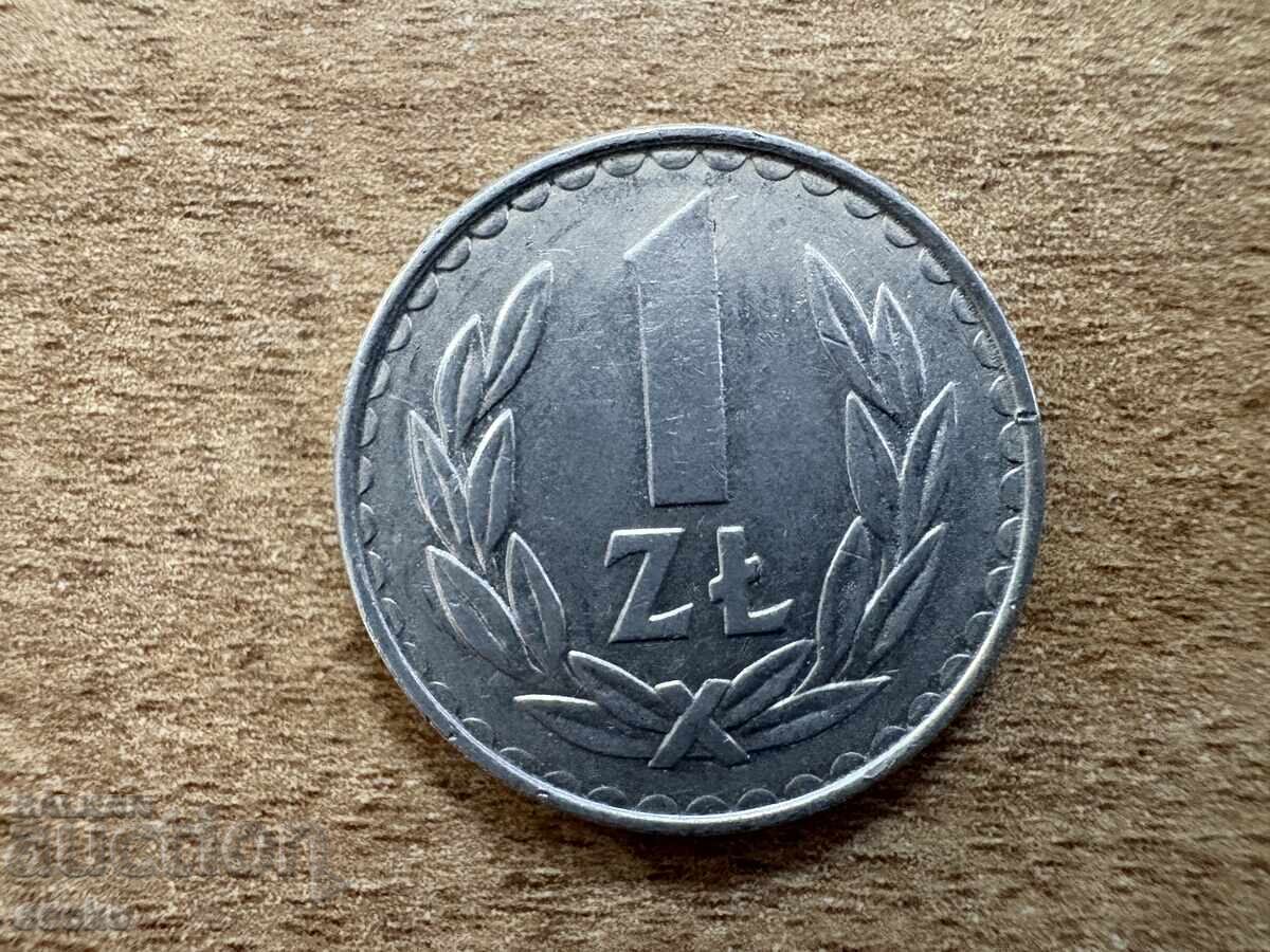 Polonia - 1 zloți (1987) Polonia - 1 zloți (1987)