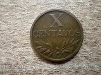 Portugalia - 10 centavos (1958)