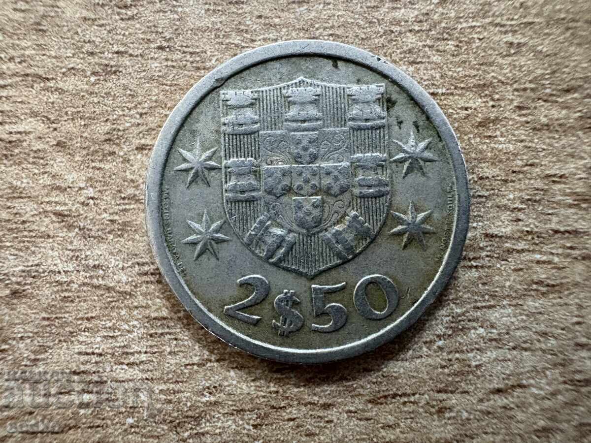 Portugalia - 2.5 escudos (1969) Portugalia - 2.5 escudos (1969)