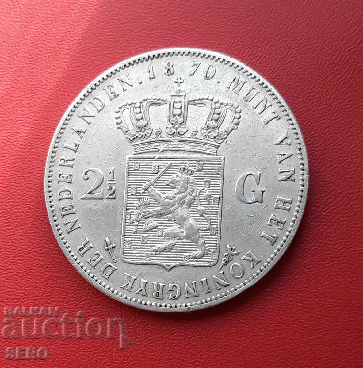 Ολλανδία - 2,5 γκίλντερ 1870