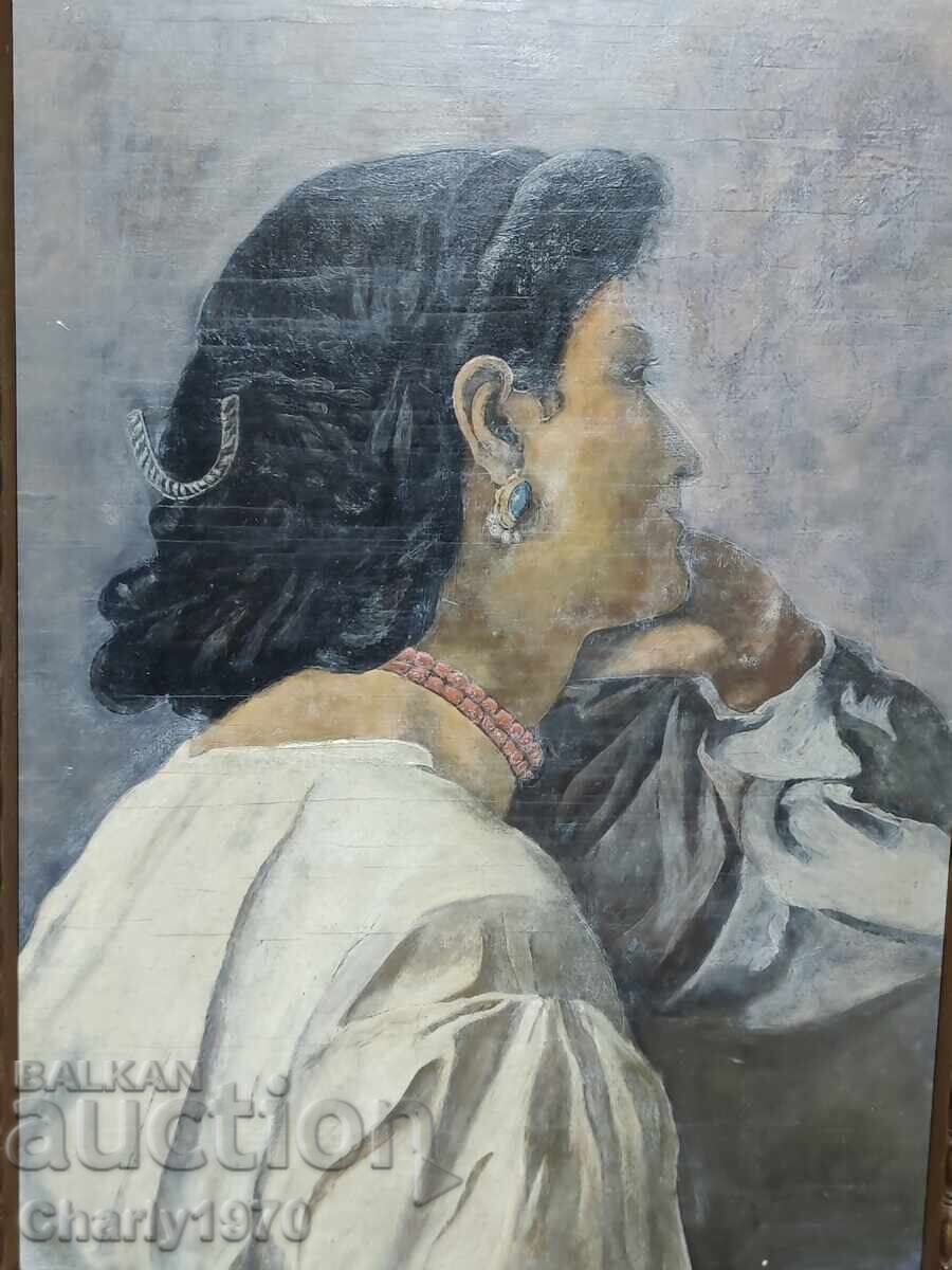 Old painted picture with price € 30.00 | 58.67 BGN Old painted picture with price € 30.00 | 58.67 BGN