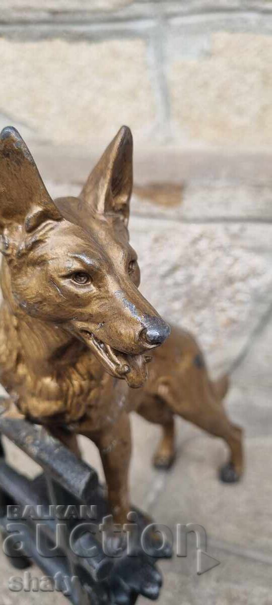 Метална фигура на куче. Скулптура - 5