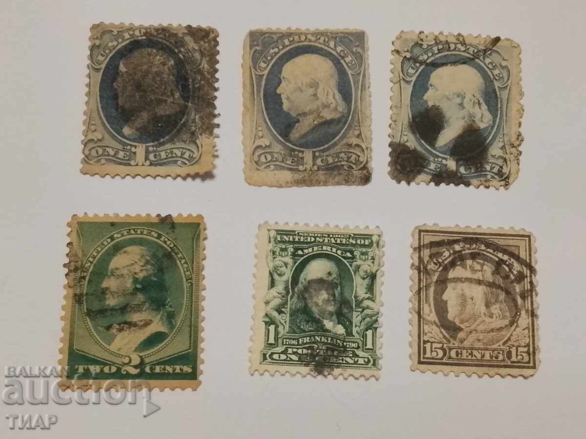 timbre poștale SUA-0,01 cenți