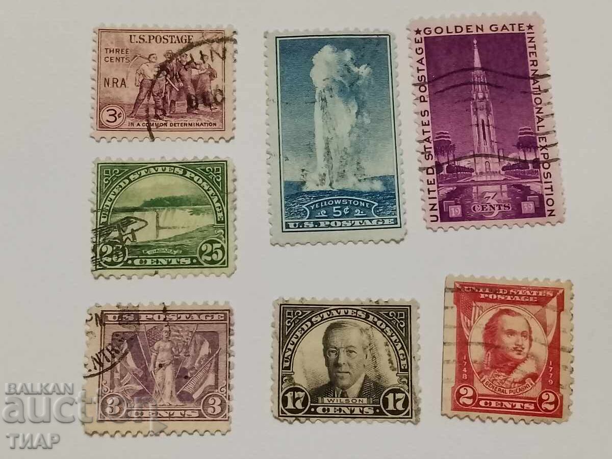 timbre poștale SUA-0,01 cenți