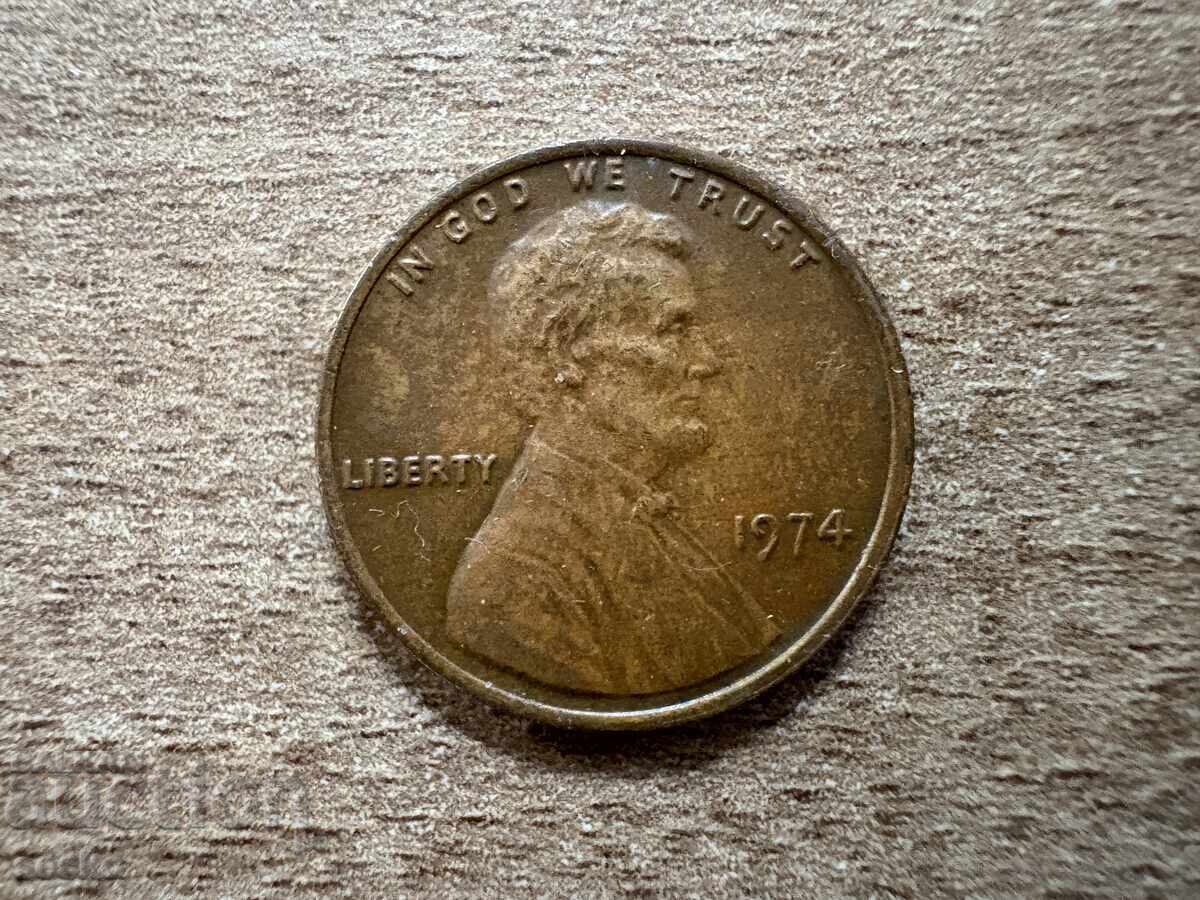 САЩ - 1 цент (1974) с цена € 0.08 | 0.16 лв. САЩ - 1 цент (1974) с цена € 0.08 | 0.16 лв.