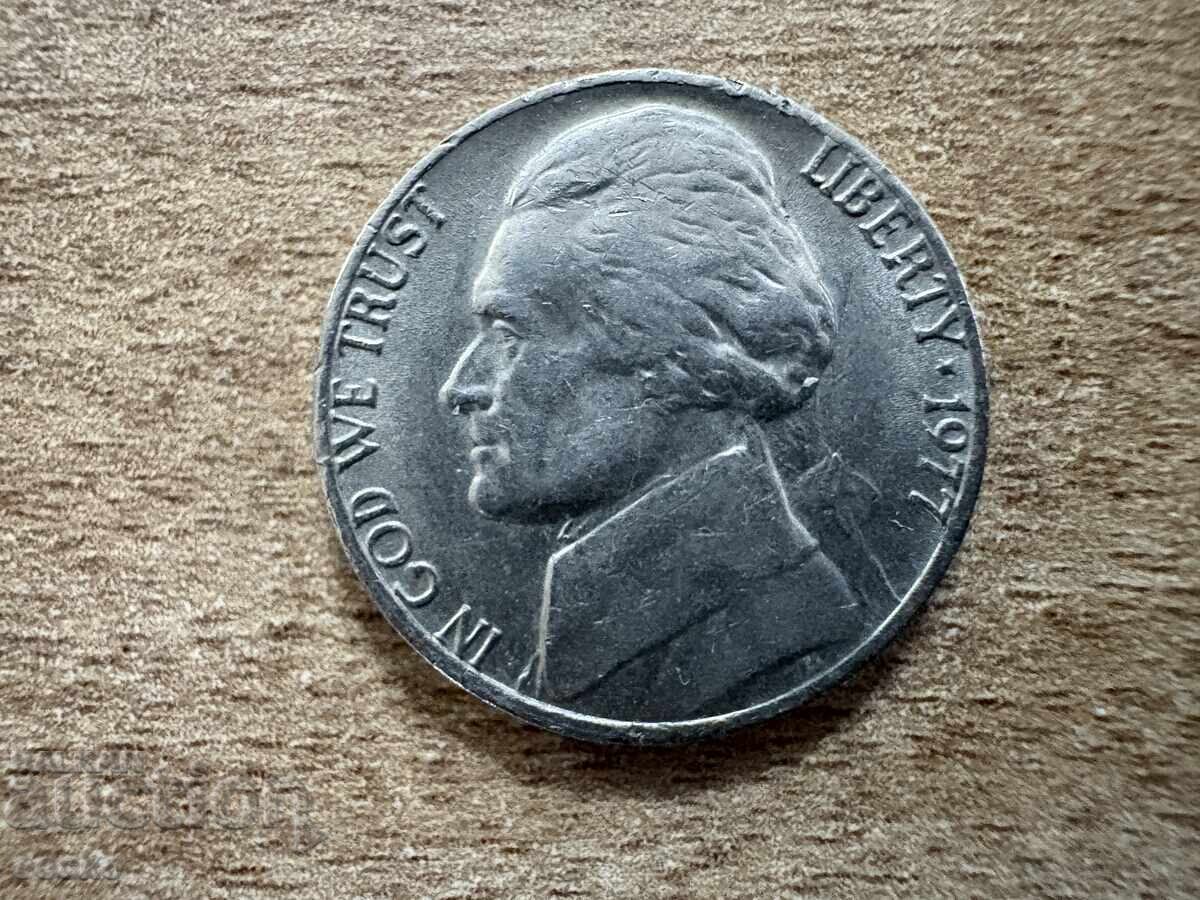 САЩ - 5 центa (1977) с цена € 0.10 | 0.20 лв.