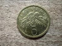 Сингапур - 5 цента (1990)