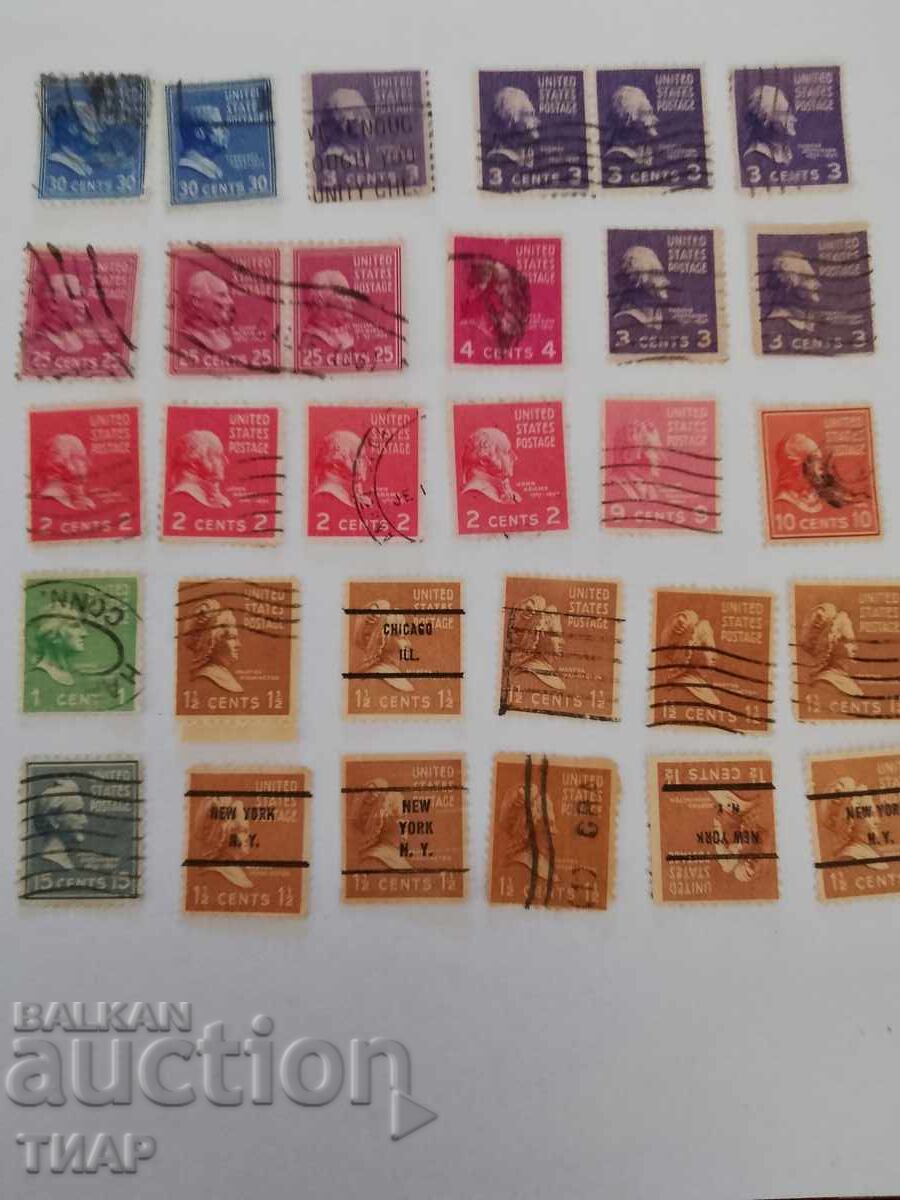 timbre poștale SUA-0,01 cenți