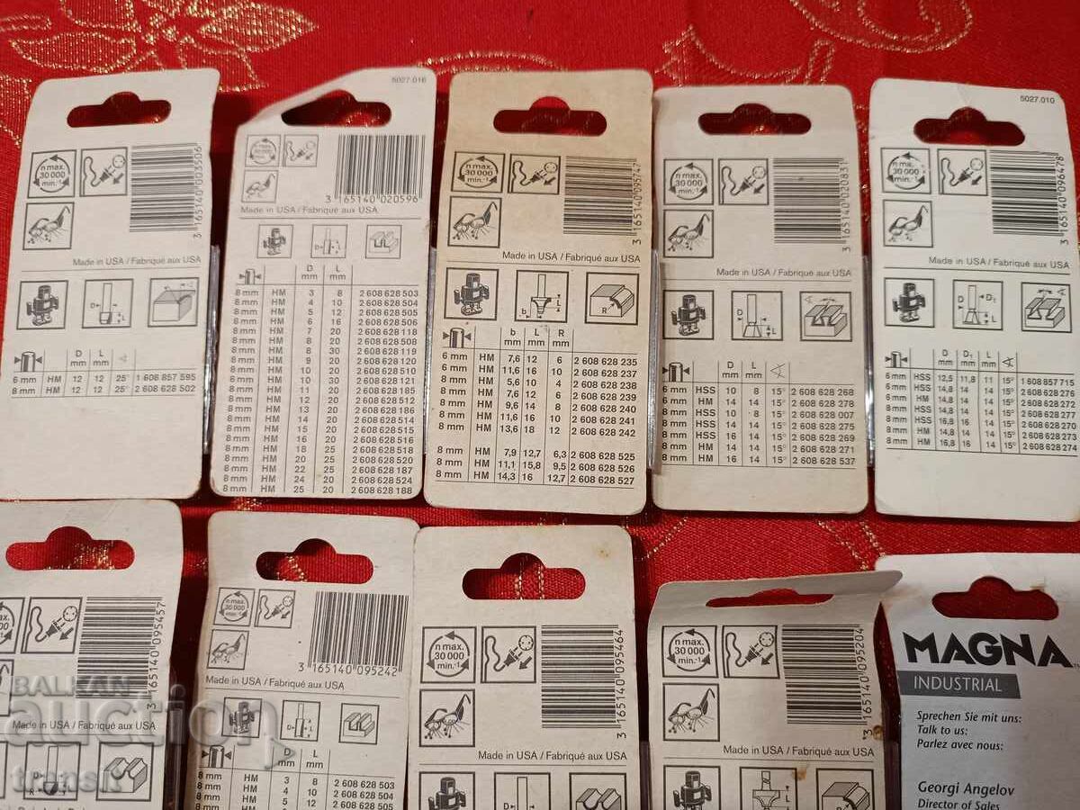 Original Bosch Router Lot of 10 pcs - 6 Original Bosch Router Lot of 10 pcs - 6