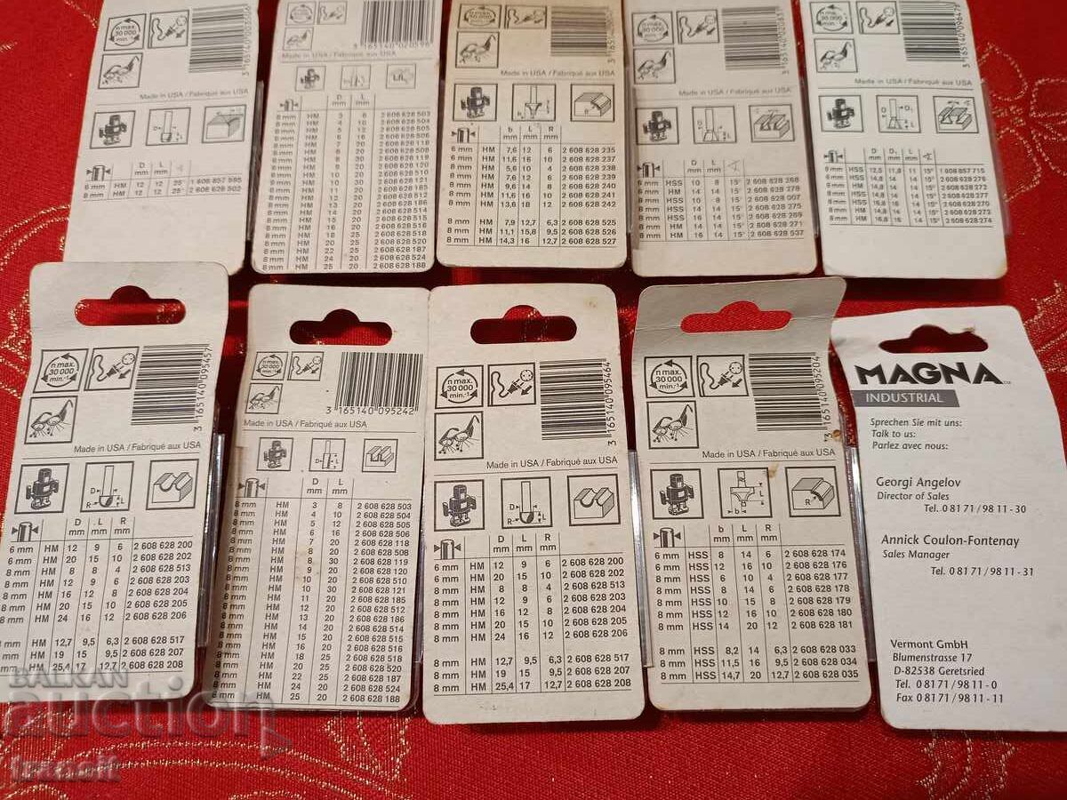 Original Bosch Router Lot of 10 pcs - 7 Original Bosch Router Lot of 10 pcs - 7