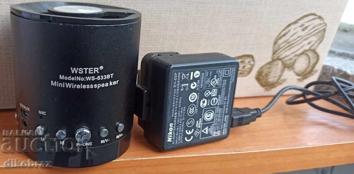 Boxă portabilă cu Bluetooth WS-633BT - pentru 6 €uro cu preț € 6.00 | 11.73 BGN Boxă portabilă cu Bluetooth WS-633BT - pentru 6 €uro cu preț € 6.00 | 11.73 BGN