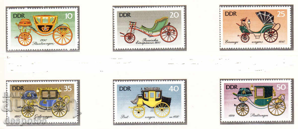 1976. ГДР. Конски карети. 1976. ГДР. Конски карети.