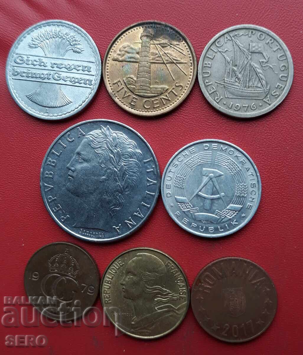 Lot mixt de 8 monede cu preț € 0.51 | 1.00 BGN
