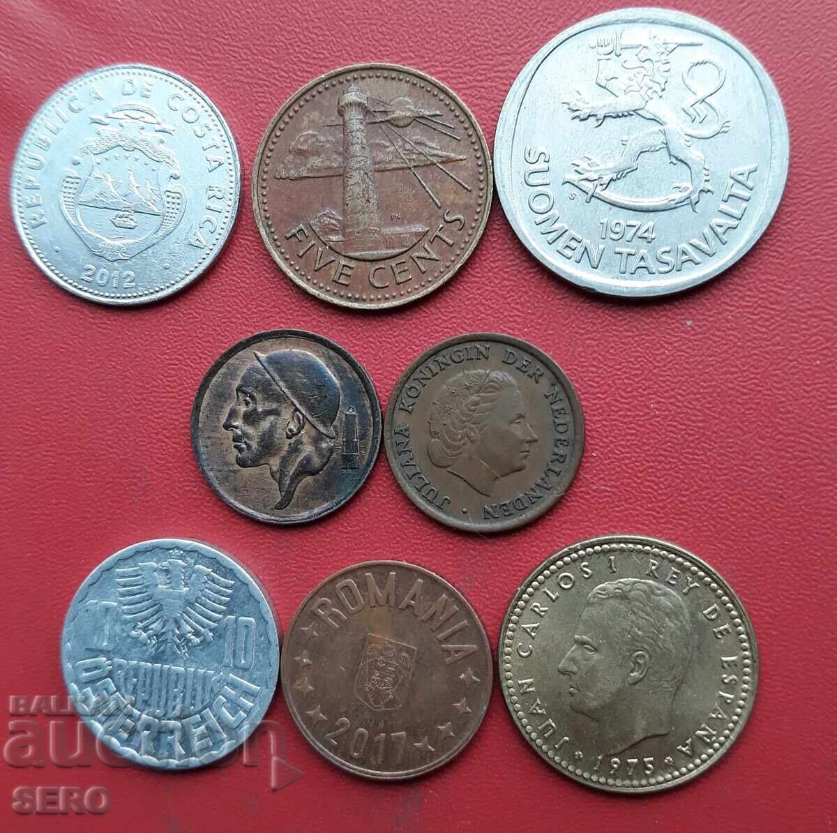 Смесен лот от 8 монети с цена € 0.51 | 1.00 лв.