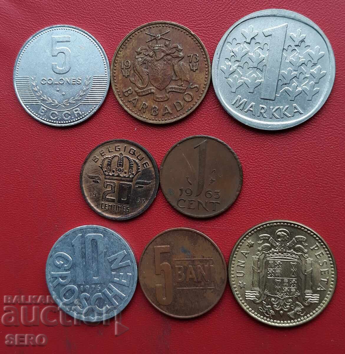 Смесен лот от 8 монети