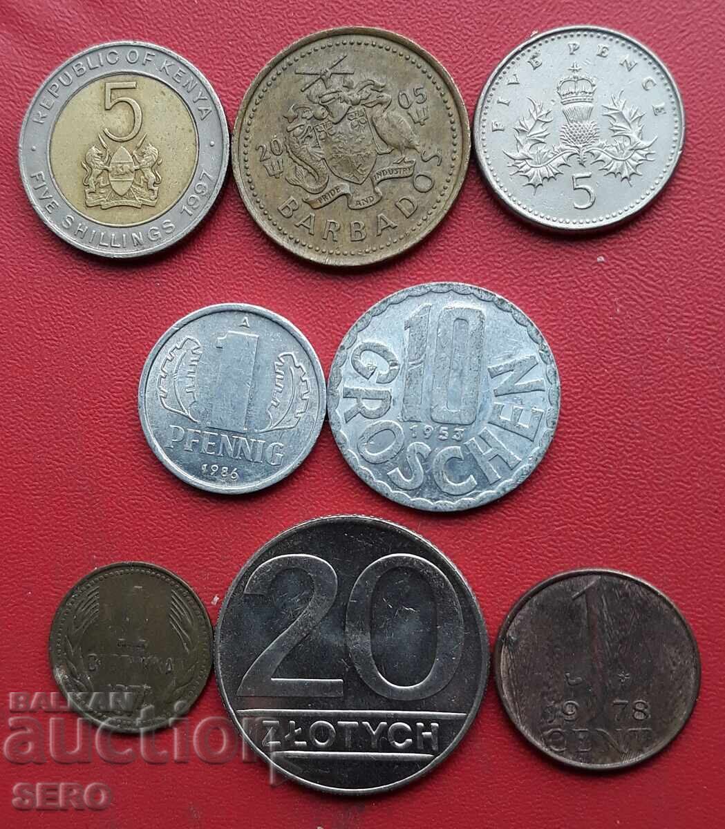 Смесен лот от 8 монети Смесен лот от 8 монети