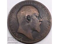 Marea Britanie 1 penny 1905 regele Edward al VII-lea