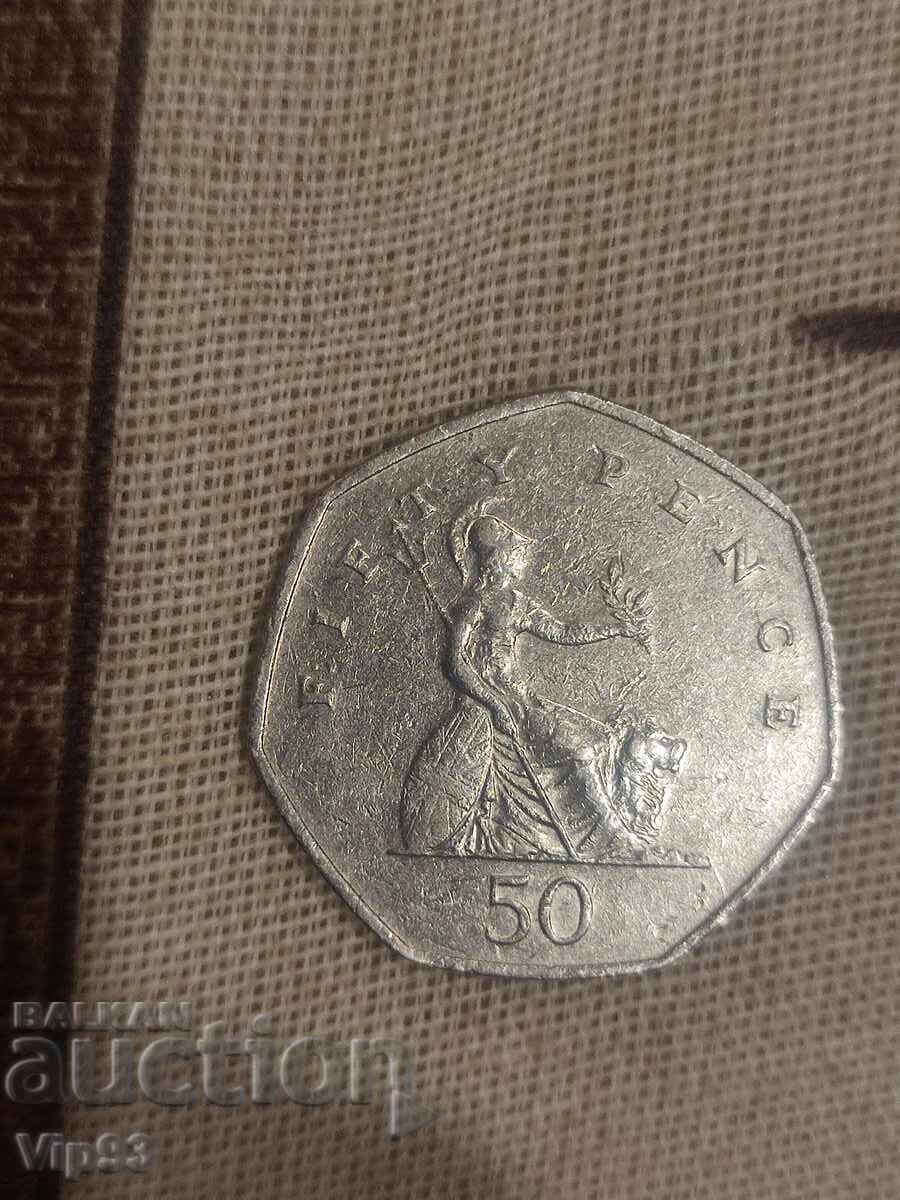 50 Pence 1997година 50 Pence 1997година