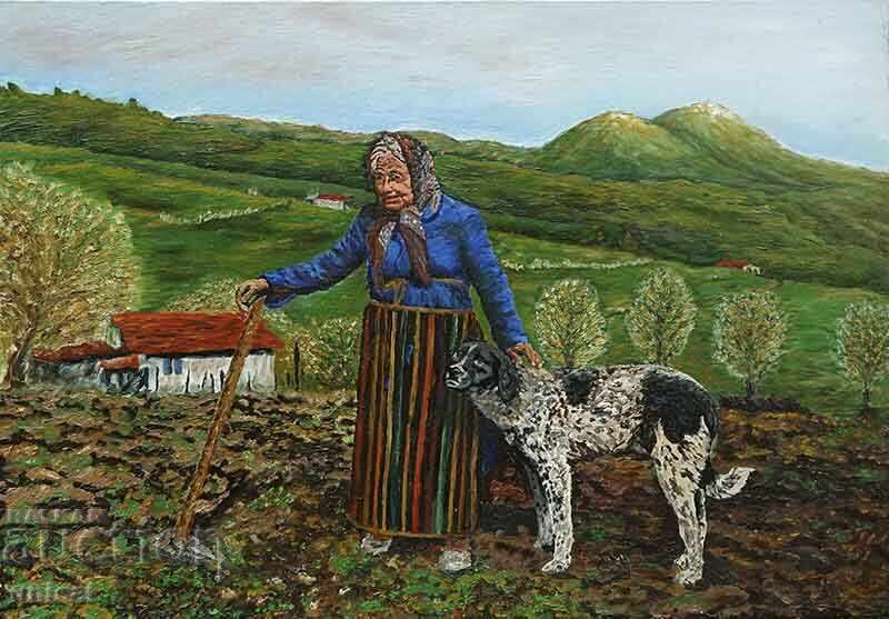 ’’ Напред към миналото ’’ - живопис, маслени бои, платно ’’ Напред към миналото ’’ - живопис, маслени бои, платно