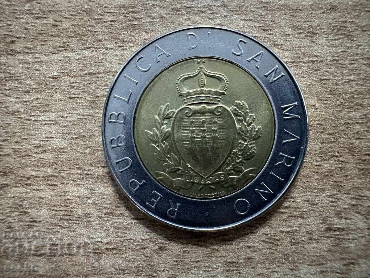 San Marino - 500 lire (1987) - 15 g. de la reluarea bătăii cu preț € 1.70 | 3.32 BGN