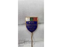 Σπάνιο τσαρικό παράσημο, κονκάρδα "CIE" - XIIIο Συνέδριο Σόφια 1936