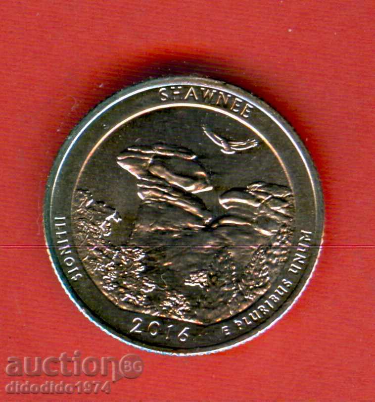 САЩ USA 25 cent емисия issue 2016 P ILLINOYS НОВА UNC САЩ USA 25 cent емисия issue 2016 P ILLINOYS НОВА UNC