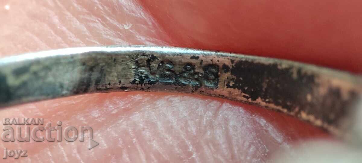 Antique Silver Ring with Niello and Gilding - 5 Antique Silver Ring with Niello and Gilding - 5