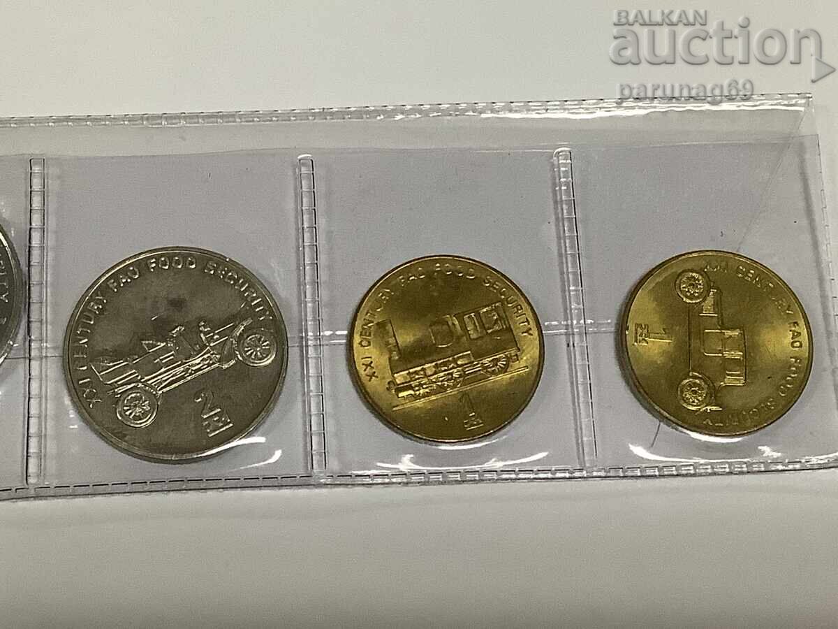 Βόρεια Κορέα LOT 7 νομίσματα 2002 - FAO - 5